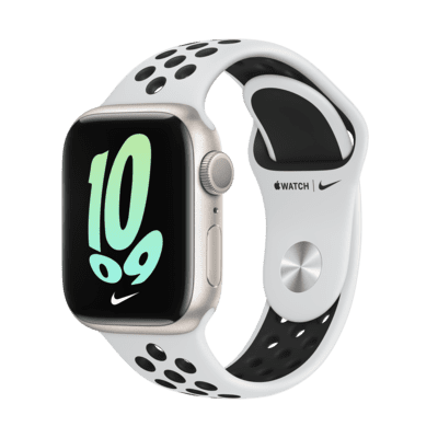 【NIKE公式】アップル ウォッチ シリーズ 7 (GPS) with ナイキ スポーツバンド 41mm スターライト アルミニウム ケース.オンラインストア  (通販サイト)